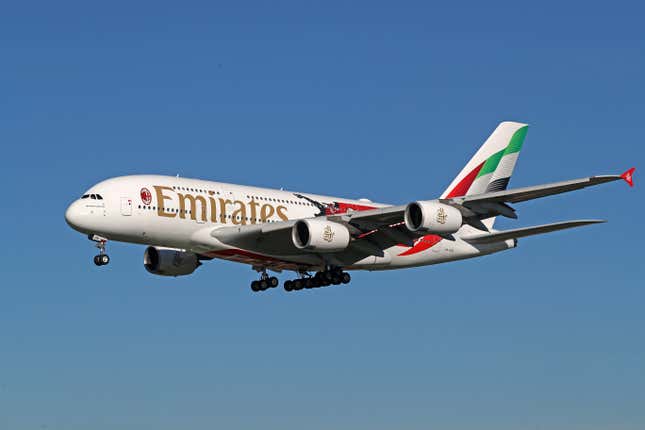 Ein Emirates-Flugzeug