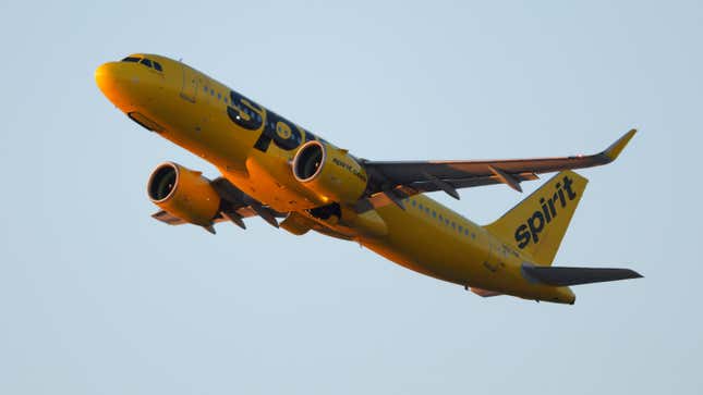 A Spirit Airlines plane