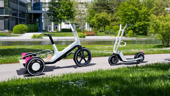 Image for article titled BMW Is Really Proud Of Its Electric Cargo Bike And Scooter, Yet Refuses To Sell Them