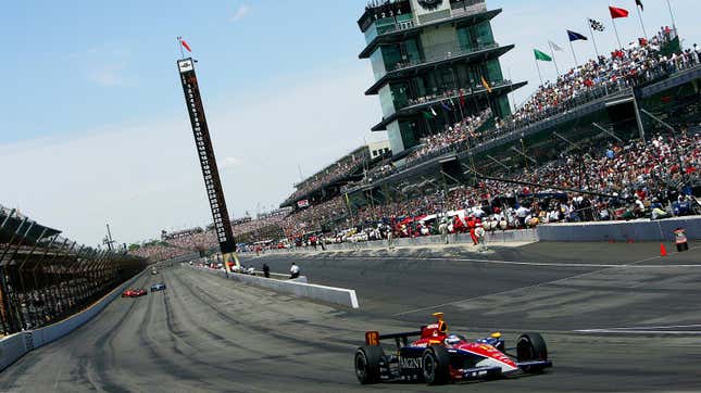 Image for article titled This Day In History: Danica Patrick Becomes The First Woman To Lead The Indy 500