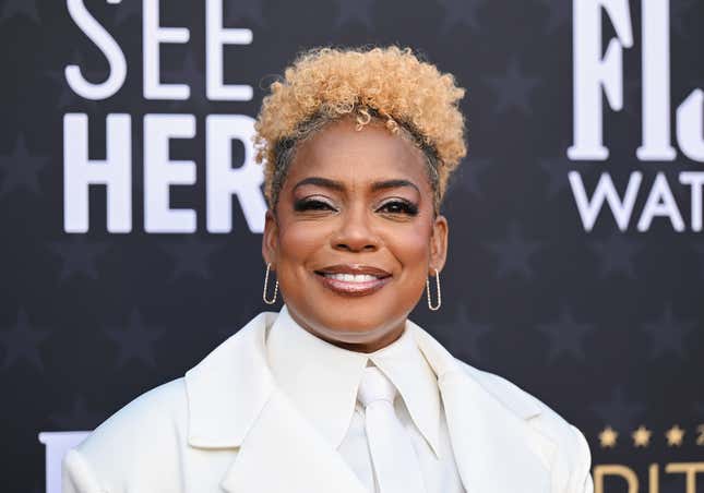 Aunjanue Ellis-Taylor at The 29th Critics’ Choice Awards held at The Barker Hangar on January 14, 2024 in Santa Monica, California. 