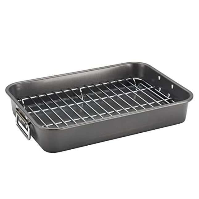 Image for article titled Elevate Your Cooking Experience with 27% Off Farberware Bakeware Nonstick Steel Roaster