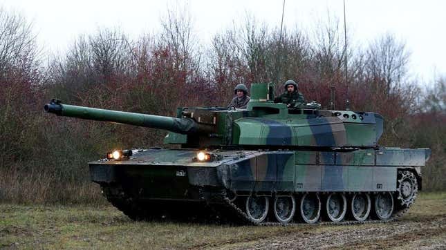 A French Leclerc Main Battle Tank