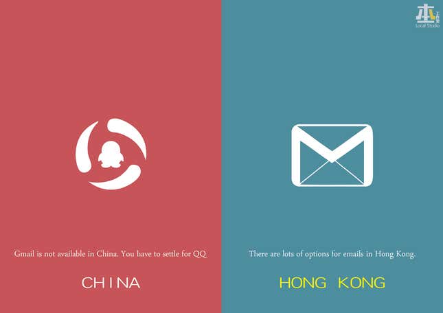 Image for article titled These illustrations show how different Hong Kong thinks it is from mainland China