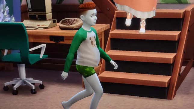 Imagem do artigo intitulado Sims 4 Atualização adiciona um insetor de gravidez infantil perturbador