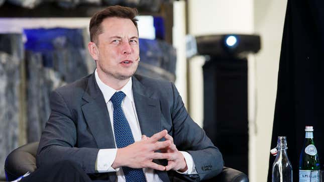 Elon Musk, CEO of Tesla Motors attends an environmental conference at Astrup Fearnley Museum in Oslo, Norway on April 21, 2016.