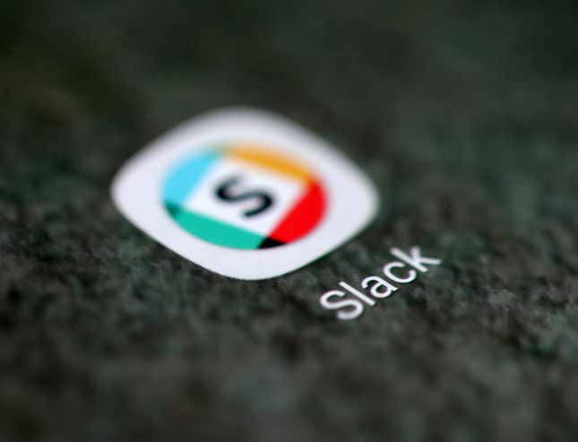 Slack logo.