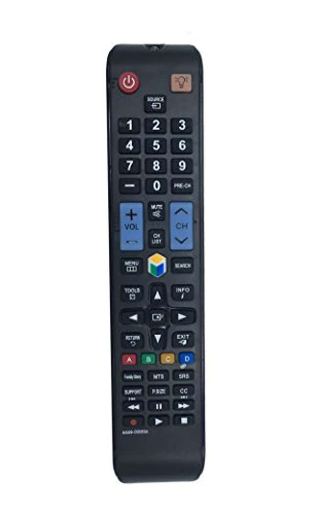 Image for article titled New AA59-00580A Replaced Remote Fit for Samsung TV UN32EH5300 UN40EH5300F UN46EH5300F UN32EH5300 UN40EH5300 UN40ES6100 UN40EH5300 UN55ES7550 UN60ES6100 UN32EH5300FXZA UN40ES6100F UN60ES6100F, Now 93.38% Off