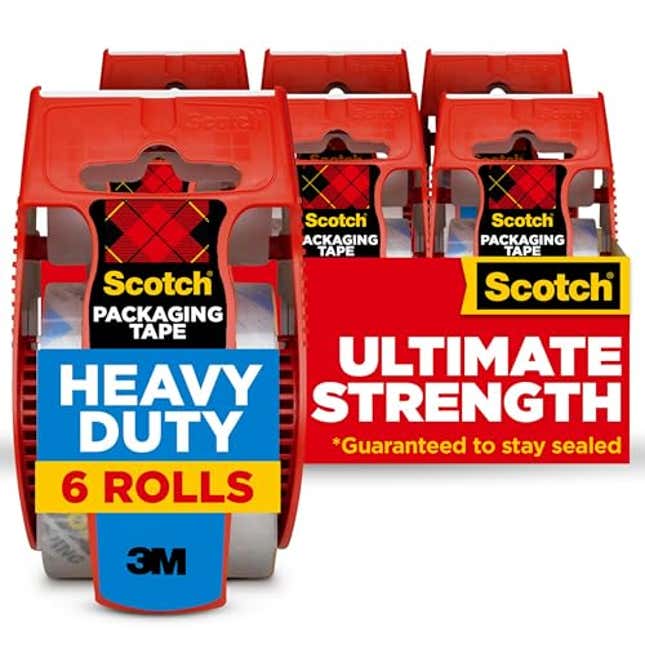 Image for article titled Scotch Heavy Duty Shipping Packing Tape, Now 31% Off