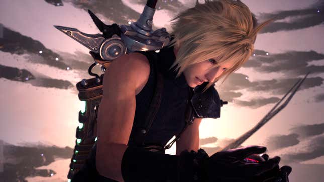 Cloud holds the Black Materia.