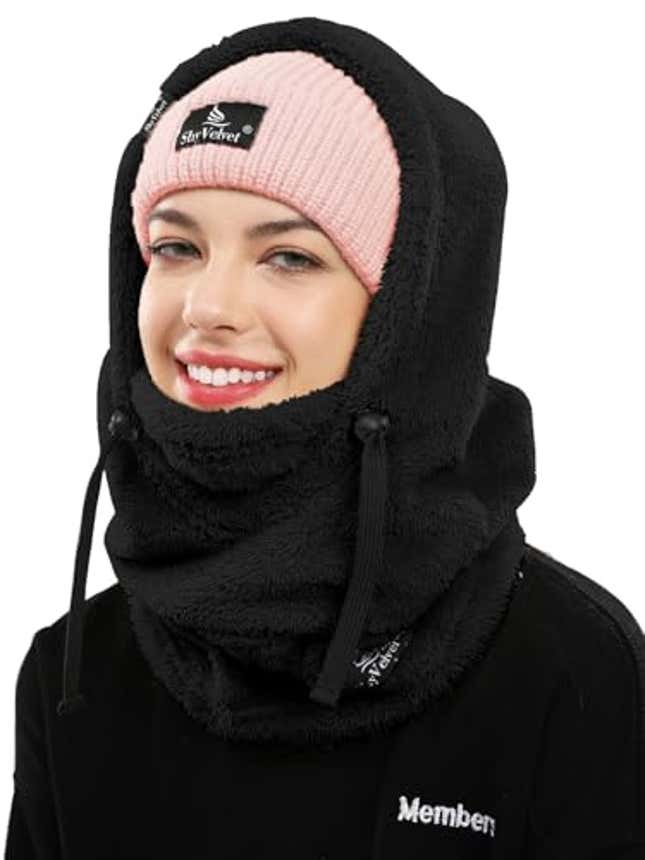 Image for article titled Shy Velvet Balaclava Wind-Resistant Ski Mask Winter Face Mask, Now 40% Off