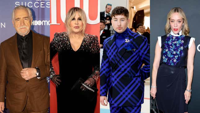 Brian Cox, Jennifer Coolidge, Barry Keoghan, and Chloe Sevigny on red carpets