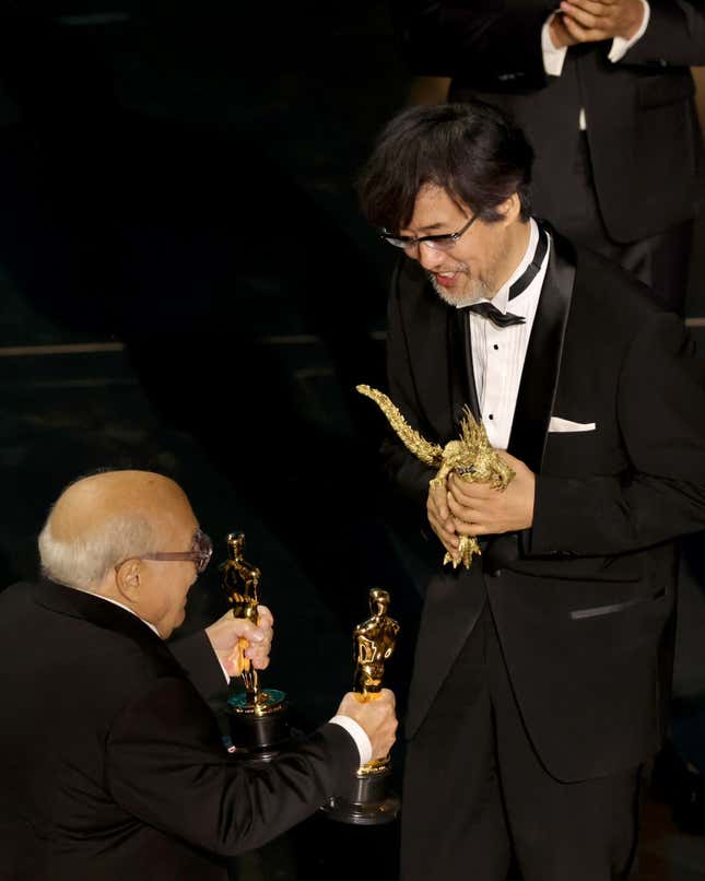 Image for article titled The Oscars Belonged to Minus One&#39;s Tiny, Golden Godzilla