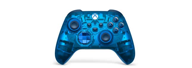 Gambar menunjukkan bagian depan gamepad baru Xbox.