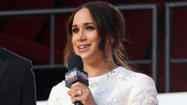 Meghan, Duchess of Sussex speaks onstage during Global Citizen Live, New York on September 25, 2021 in New York City. 