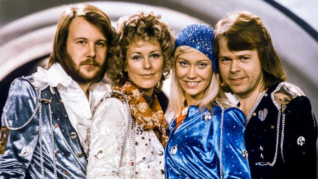 Una foto de ABBA en el Festival de la Canción de Eurovisión de 1974. 