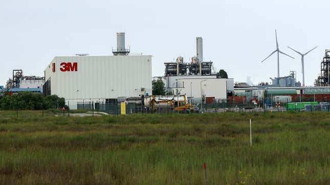 The 3M factory in Antwerp, Belgium, near the site for the proposed Oosterweel tunnel.