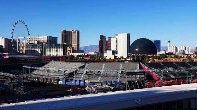 The Formula 1 Las Vegas Grand Prix grandstands