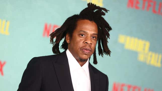 Shawn Carter attends the Los Angeles premiere of “The Harder They Fall” at Shrine Auditorium and Expo Hall on October 13, 2021 in Los Angeles, California.