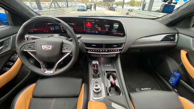 A photo of the new infotainment in the 2025 CT5