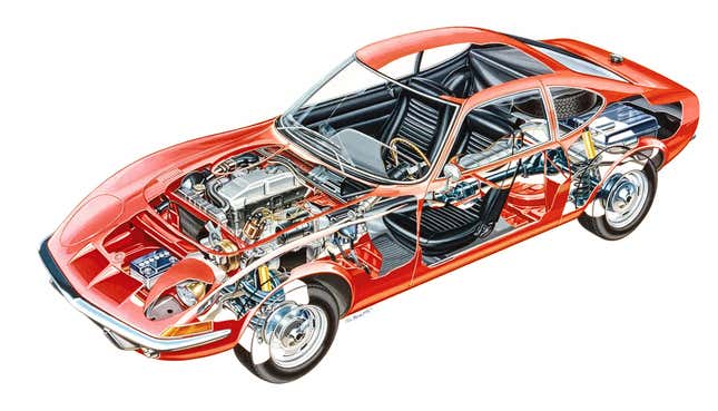 There's Something Really Weird About Opel GT Engines