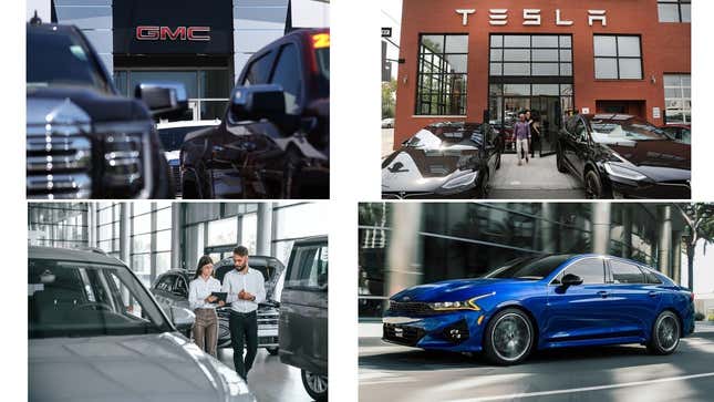 Imagen para el artículo titulado GM recibe el cariño de Wall Street, Tesla gana y las mejores y peores ofertas de autos: resumen de noticias del sector automovilístico