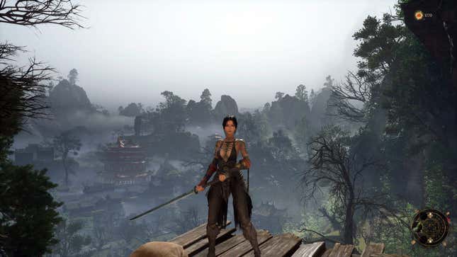 The protagonist of Wuchang: Fallen Feathers wields a sword.
