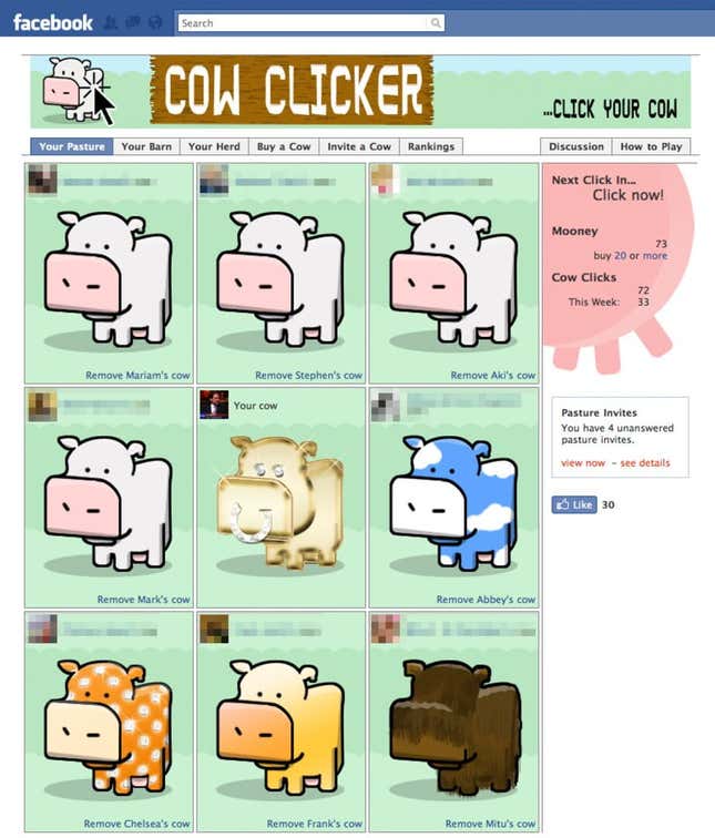 Cow Clicker Screenshots and Videos - Kotaku