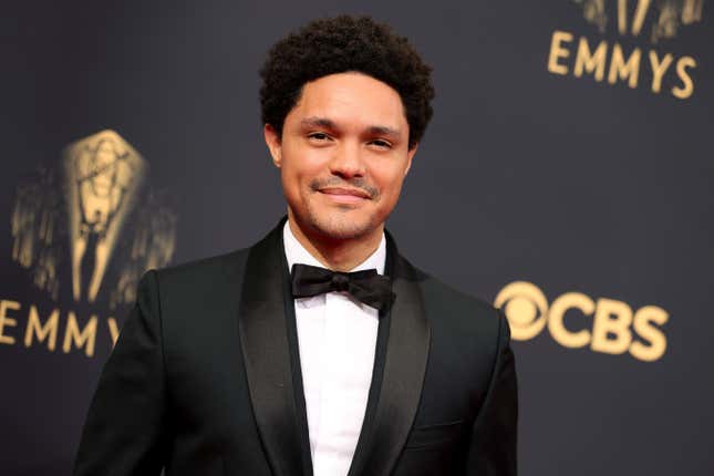 Include an Trevor Noah attends the 73rd Primetime Emmy Awards at L.A. LIVE on September 19, 2021 in Los Angeles, California. (Photo by Rich Fury/Getty Images) caption