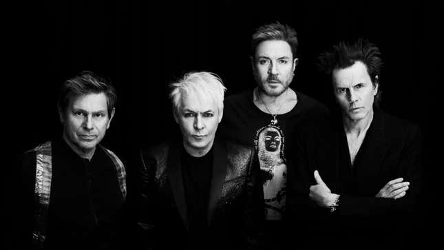 Duran Duran (from left to right): Roger Taylor, Nick Rhodes, Simon Le Bon, and John Taylor.