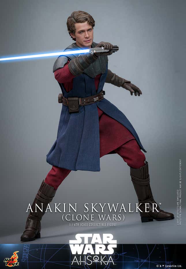 Image for article titled Hot Toys&#39; New Ahsoka Anakin Skywalker Smashes Hayden Christensen Into Clone Wars