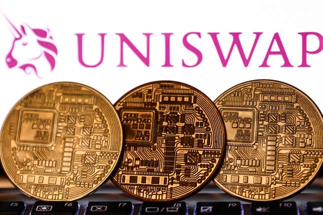 Uniswap operates on the Ethereum blockchain.