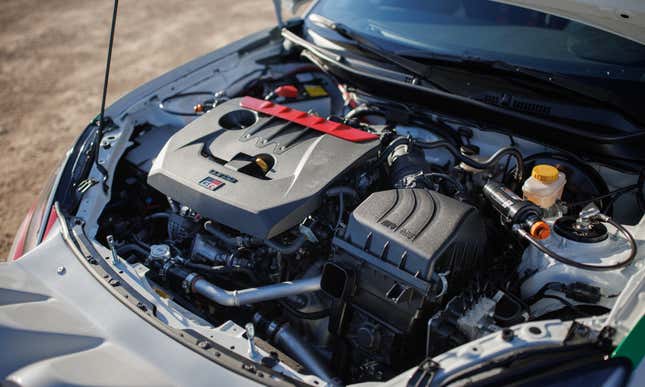 Engine bay of the Toyota GR86 Rally Legacy concept