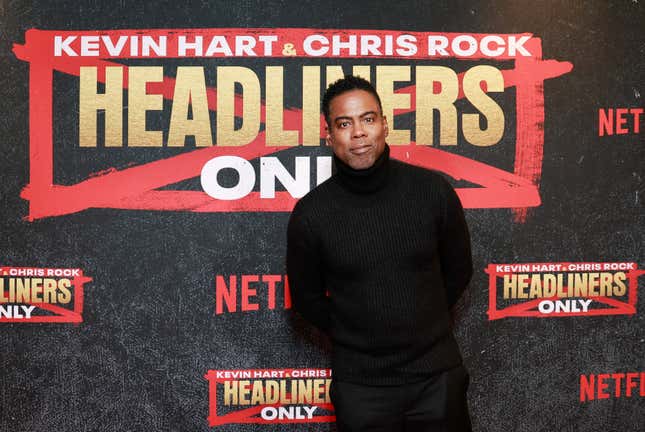 Chris Rock attends the Kevin Hart &amp; Chris Rock: Headliners Only NY Premiere at The Paris Theatre on December 08, 2023 in New York City.