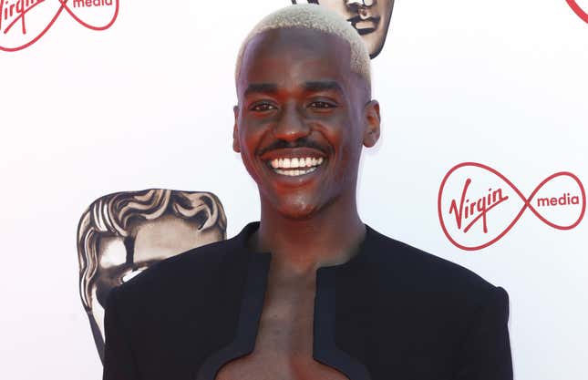 Ncuti Gatwa attends the Virgin Media British Academy Television Awards at The Royal Festival Hall on May 08, 2022 in London, England. (Photo by Tristan Fewings/Getty Images)