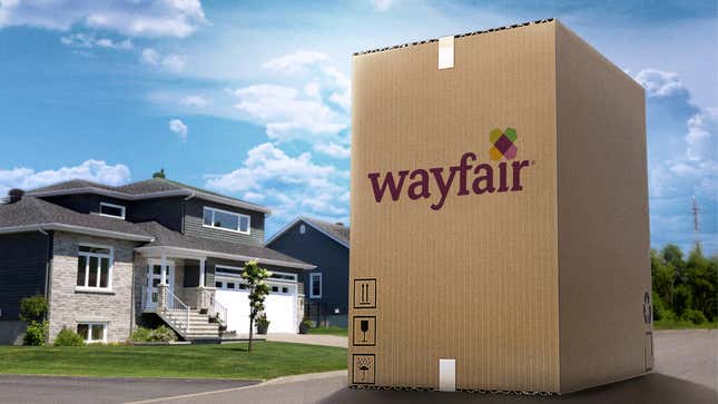 Image for article titled Wayfair Shopper Who Didn’t Read Dimensions Would Never Have Bought Sofa If She Knew It Was 300 Feet Tall