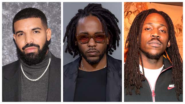 Drake, left; Kendrick Lamar, SiR.