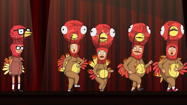 Image for article titled Every Bob&#39;s Burgers Thanksgiving Episode, Ranked