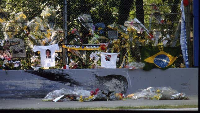 The site of Senna’s fatal crash during the 1994 San Marino Grand Prix