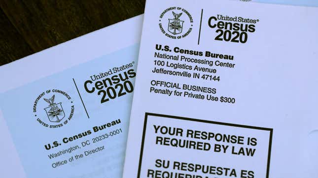 Paperwork for the 2020 census
