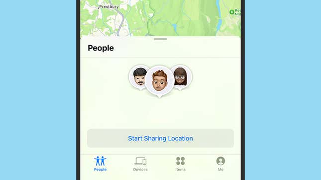 Image for article titled How to Share Your Location With Friends and Family in iOS 17