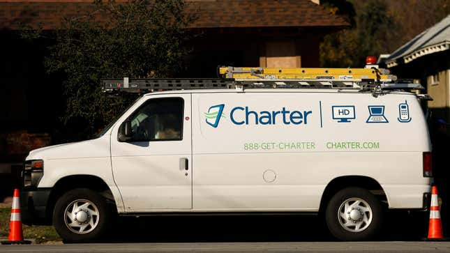 A Charter Communications company service van