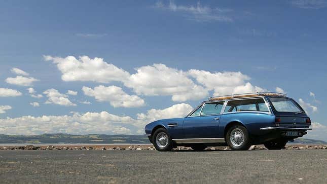 A photo of the Aston Martin DBS shooting brake. 