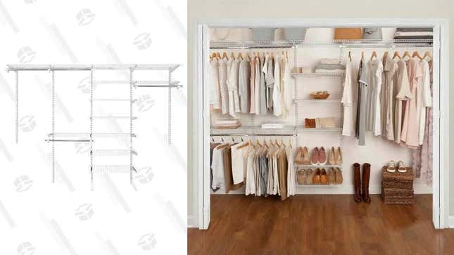 Rubbermaid FastTrack Closet Shelving Kit | $184 | Amazon