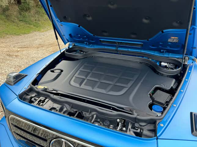 Under the hood of a Mercedes-Benz G580 EV