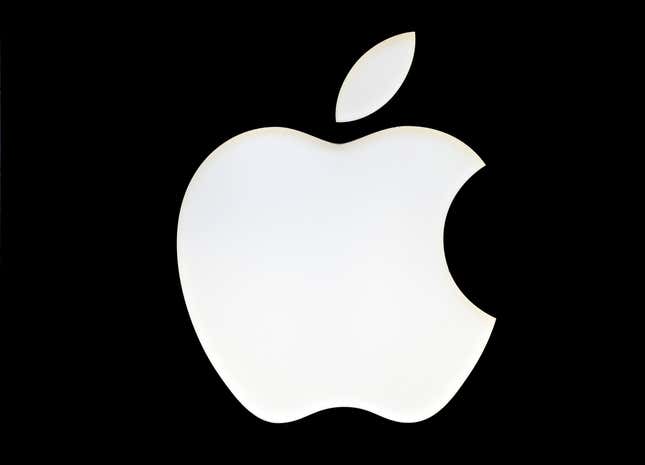 FILE - A logo of the Apple company is pictured in Berlin, Germany, Wednesday Jan. 4, 2017. Apple is opening small cracks in the iPhone&#39;s digital fortress as part of a regulatory clampdown in Europe that is striving to give consumers more choices — at the risk of creating new avenues for hackers to steal personal and financial information stored on the devices. (AP Photo/Michael Sohn, File)