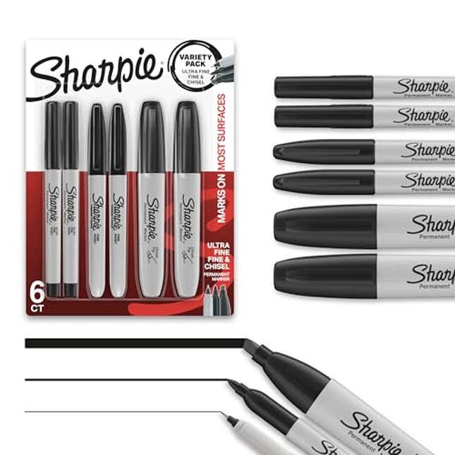 Image for article titled Sharpie Permanent Markers Variety Pack, Now 55% Off