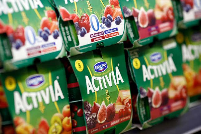 La société française Danone est le fabricant du yaourt Activia. 