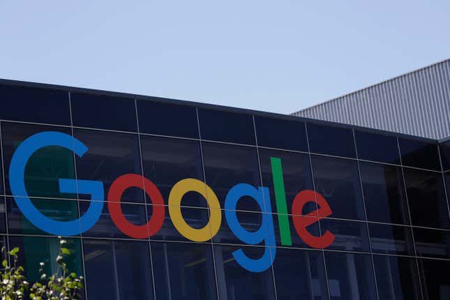 FILE - The Google logo is seen at the company&#39;s headquarters, July 19, 2016, in Mountain View, Calif. A federal appeals court directed a lower federal court on Wednesday, Jan. 10, 2024, to consider the merits of a challenge to Maryland’s first-in-the-nation digital advertising tax on First Amendment grounds, while agreeing that three other challenges should be dismissed. (AP Photo/Marcio Jose Sanchez, File)