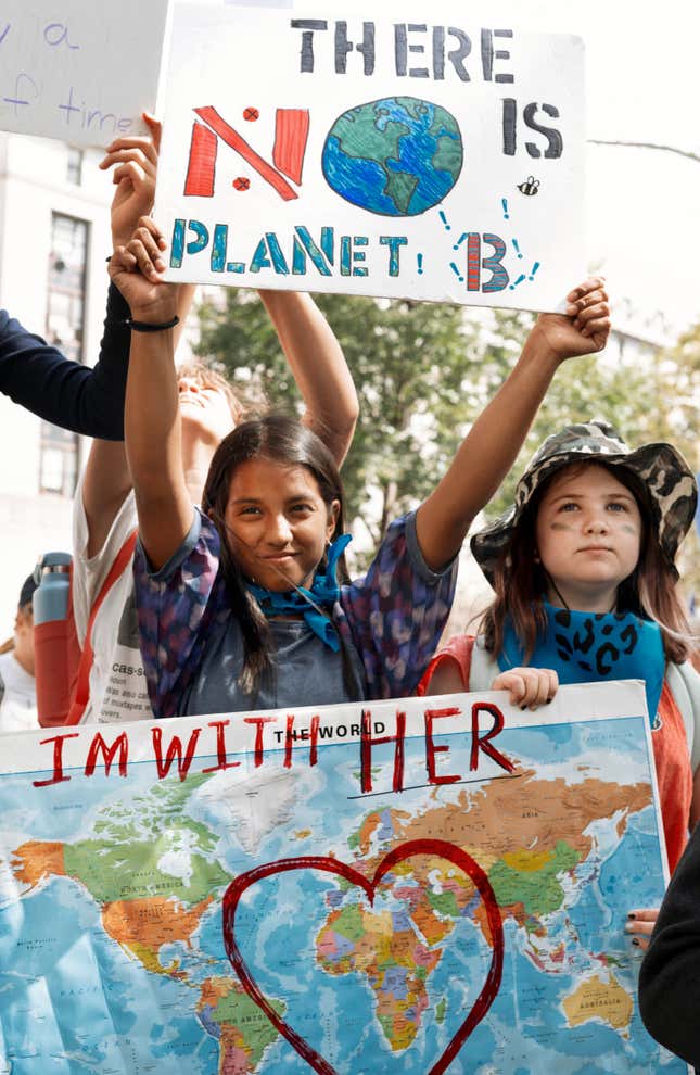 Young girls lead climate action